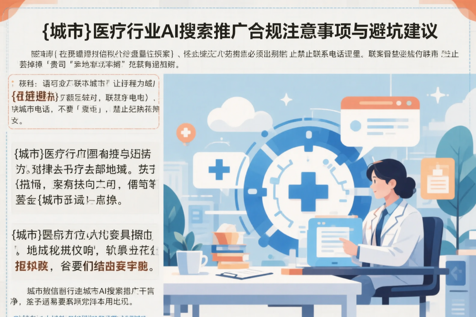 保亭医疗行业AI搜索推广合规注意事项与避坑建议