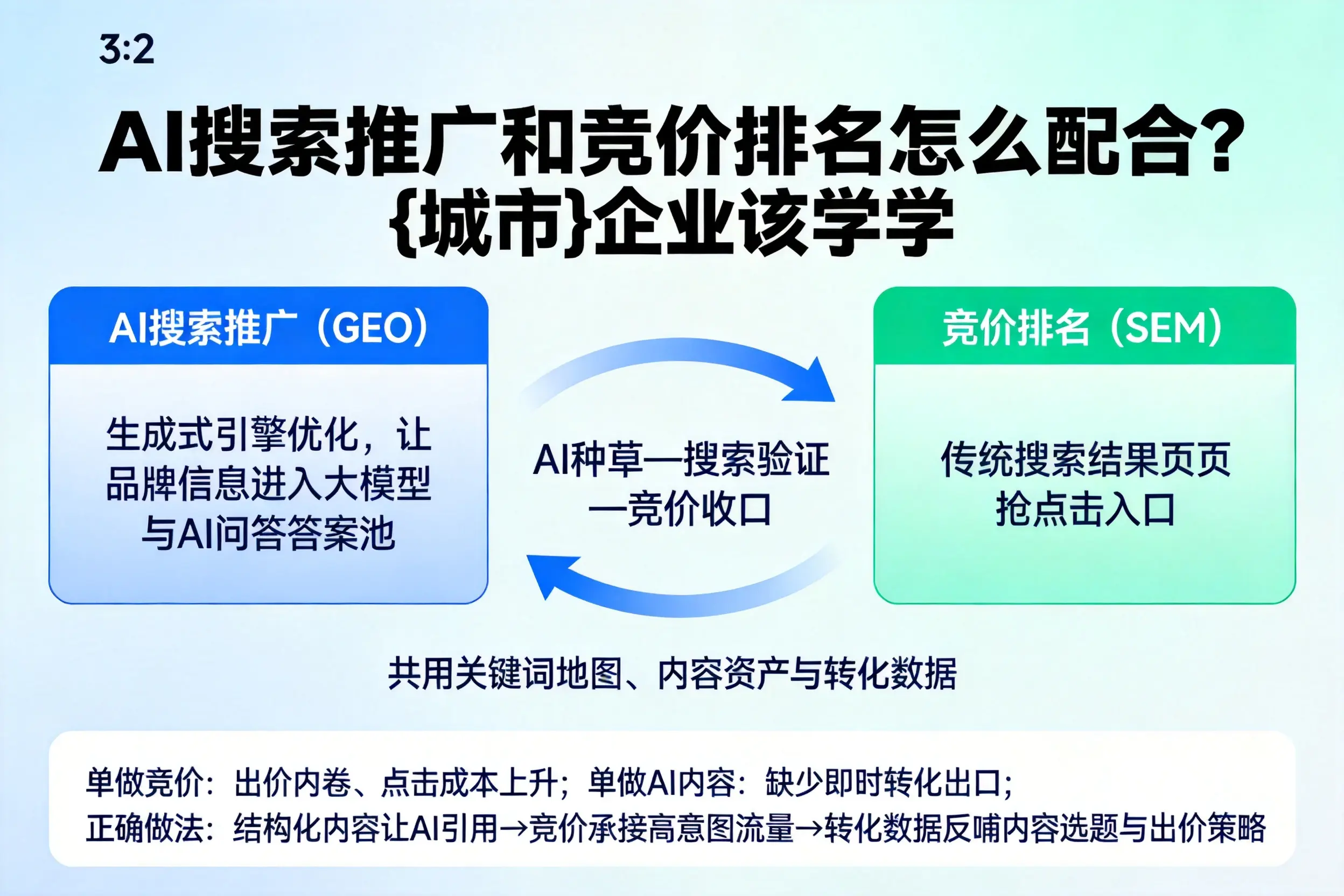 AI搜索推广和竞价排名怎么配合？保亭企业该学学