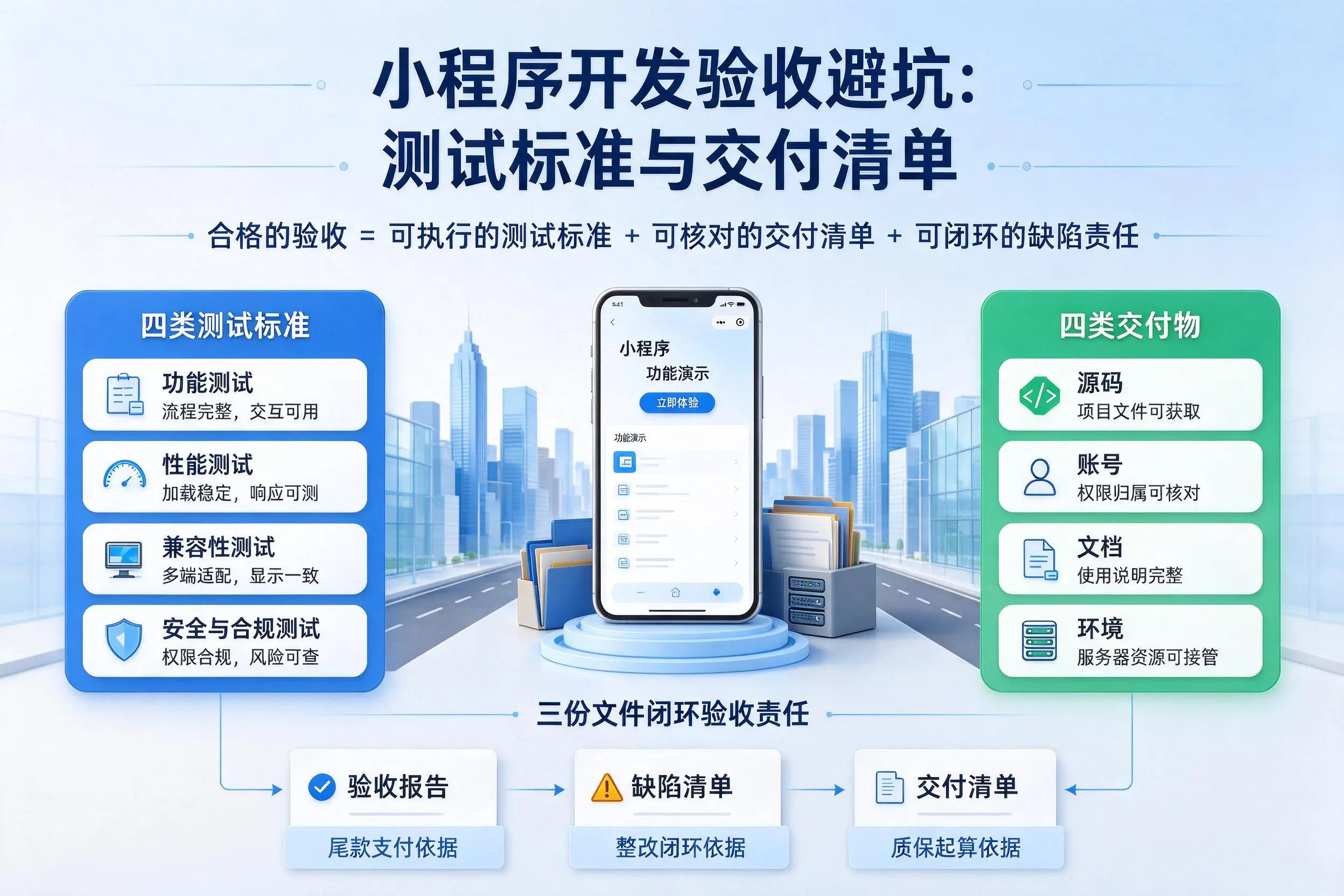 保亭小程序开发验收避坑：测试标准与交付清单
