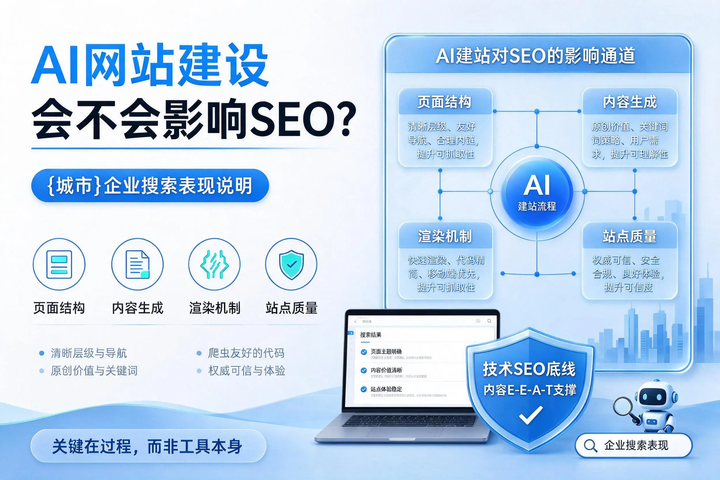AI网站建设会不会影响SEO？保亭企业搜索表现说明