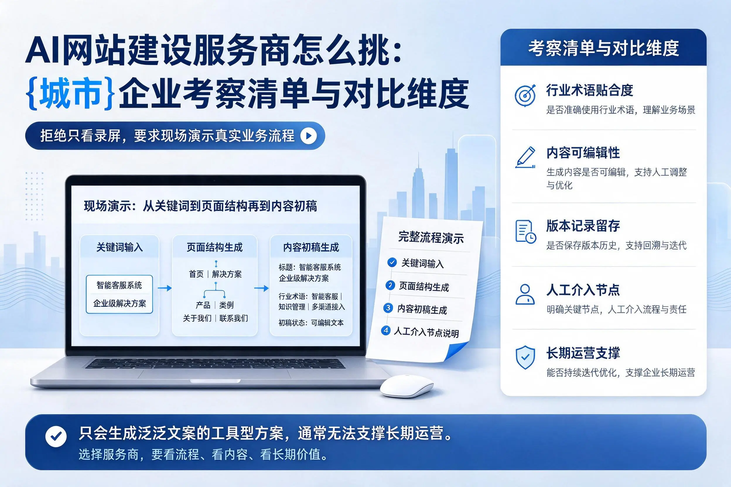 AI网站建设服务商怎么挑：保亭企业考察清单与对比维度