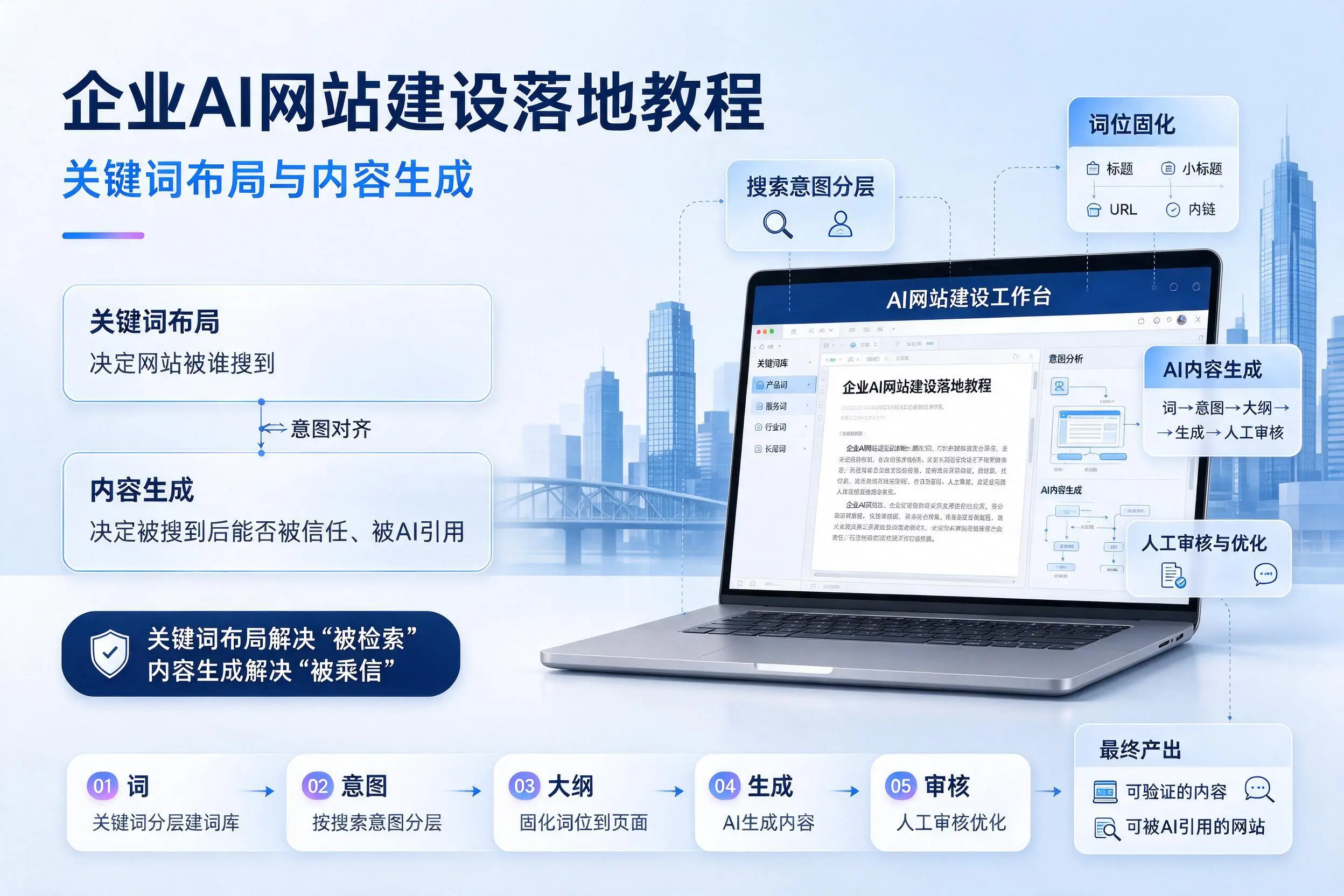 保亭企业AI网站建设落地教程:关键词布局与内容生成