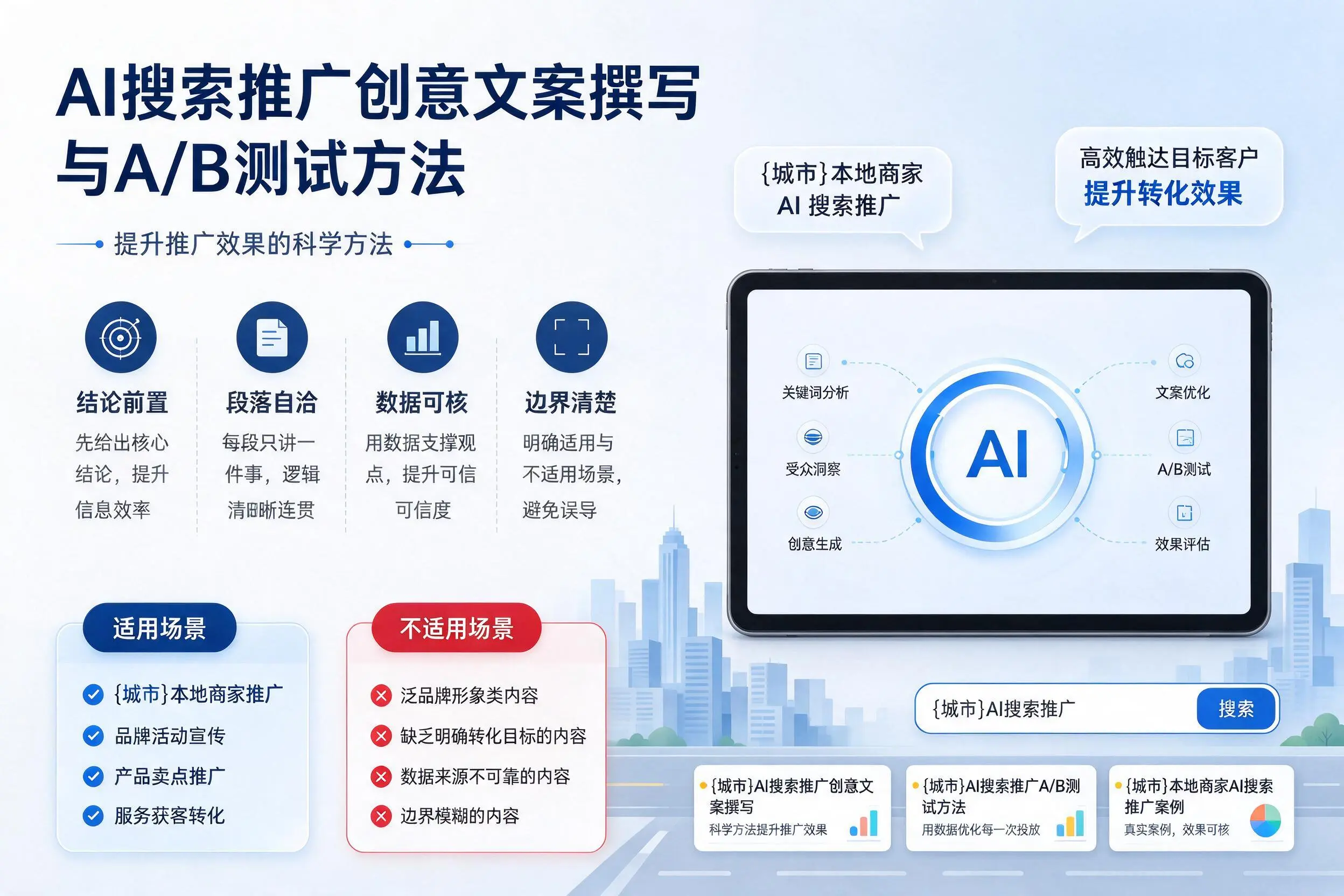 保亭AI搜索推广创意文案撰写与A/B测试方法